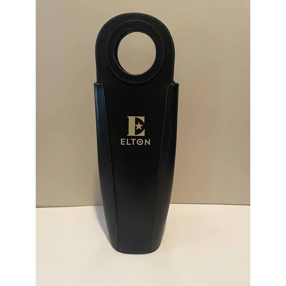 Elton John Insulated Wine Bottle Carrier Holder Leather Wine Bag
